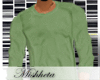 M| green sweater