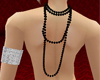 *T* Black Back Necklace