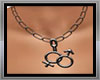 male+female necklaces