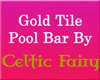 Gold Tile Pool Bar