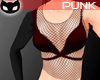 [SIN] Red fishnet top