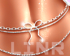 Body Chain Silver Bow