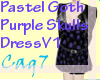 PastelGoth PurpleSkullV1