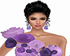 purple holo earring