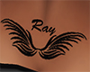 Ray with Wings Tat