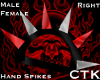 [CTK] Red/Slvr Spikes R
