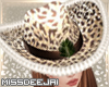 *MD*Cheetah Cowgirl Hat