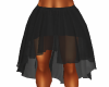 Black Slit HL Skirt