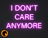 I don't care anymore
