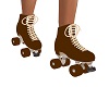 Brown Roller Skates {F}