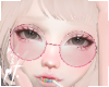 ¤ pink round glasses