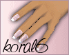 [K] Pink Sparkle Nail