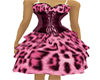 Pinkleopard corset dress
