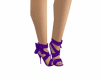 Purple Chiffon Shoes