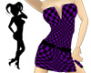 Checkered Dress Purple