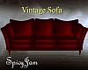 Vintage Sofa Red