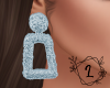 L. Crystal earrings blue