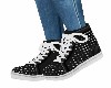 ^BLACK^ STUDDED SNEAKERS