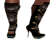 Leather Block Boots