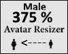 Avatar scaler 375% Male