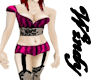 Gothic pink lingerie GA