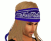 Blue Bandana Blonde Hair