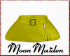 yellow leather mini