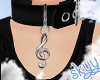 ❤ Treble Clef Collar