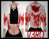 {V} White Bloody Hoodie