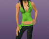 Green Snake skin outfit