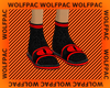 Red WolfPac Flip Flops