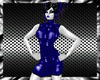 blue pvc  dress