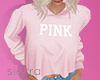 ;) PINK Pink Crop Sweate