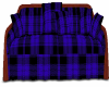 Blue Tartan Sofa