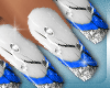 BLUE FRENCH MANICURE