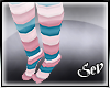 *S Pink Puff Socks