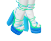 Aqua cutie heels ♡