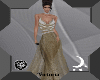 Long White/Gold Gown