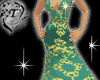 Jade and Gold Dress