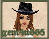 cowgirl hat brown hair