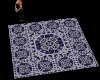 Blue pattern rug