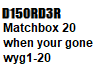 matchbox20 when yourgone