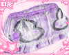 . purple bunny skirt