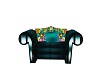 Teal Armchair