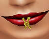 Double Lip Rings gold .