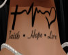 Faith Hope Love Neck Tat