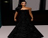 Lacy Blk Evening Gown