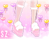 Sz┃Fur shoes pink♥