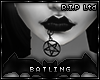 [B] Pentagram lip chain