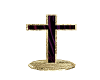 Purple n Stone Cross